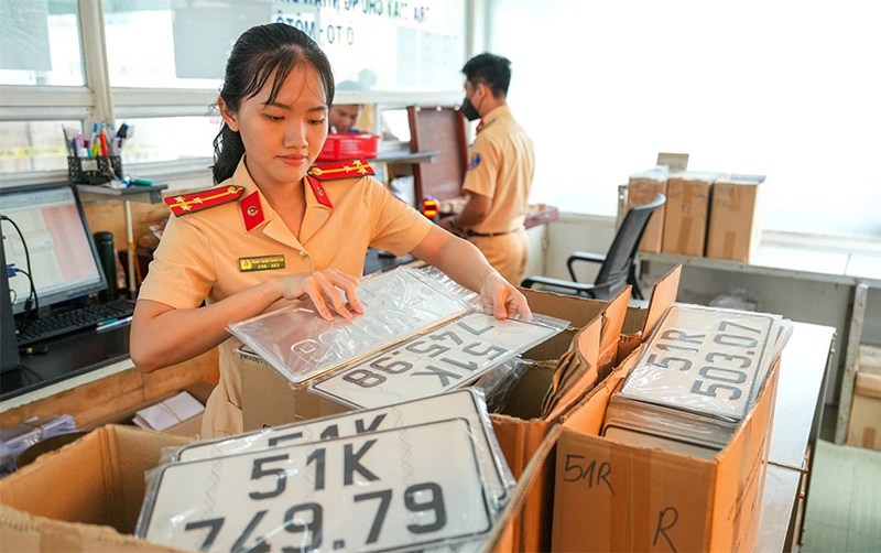 Có được quyền đổi biển số xe máy không? Ảnh minh hoạ