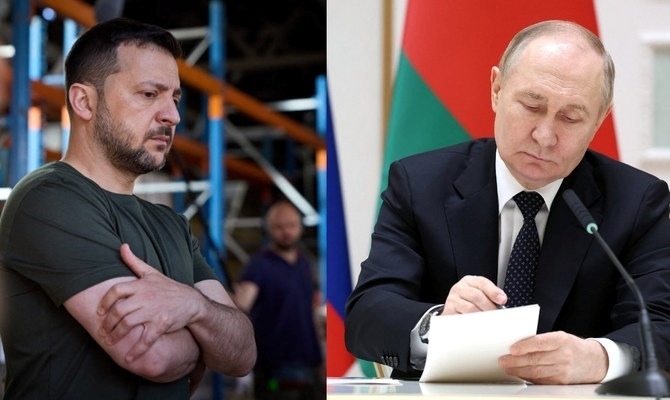 Tổng thống Ukraine bình luận bất ngờ về ông Putin giữa lúc "nước sôi lửa bỏng". Ảnh: Arab News