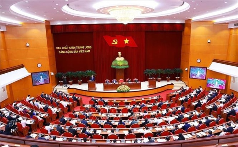 Hội nghị Ban Chấp hành Trung ương Đảng khóa XIII, ngày 25/11. (Ảnh: TTXVN)