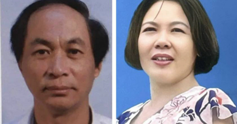 Các bị can Nguyễn Đăng Thuyết và Nguyễn Thị Hòa .