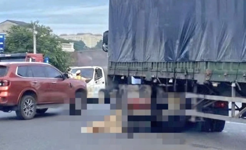 Hiện trường vụ tai nạn thương tâm. Ảnh: VTV Online