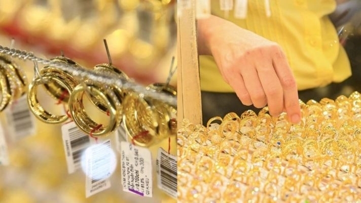 Vàng nhẫn giảm hơn 2 triệu đồng/lượng. Ảnh: Tuổi trẻ