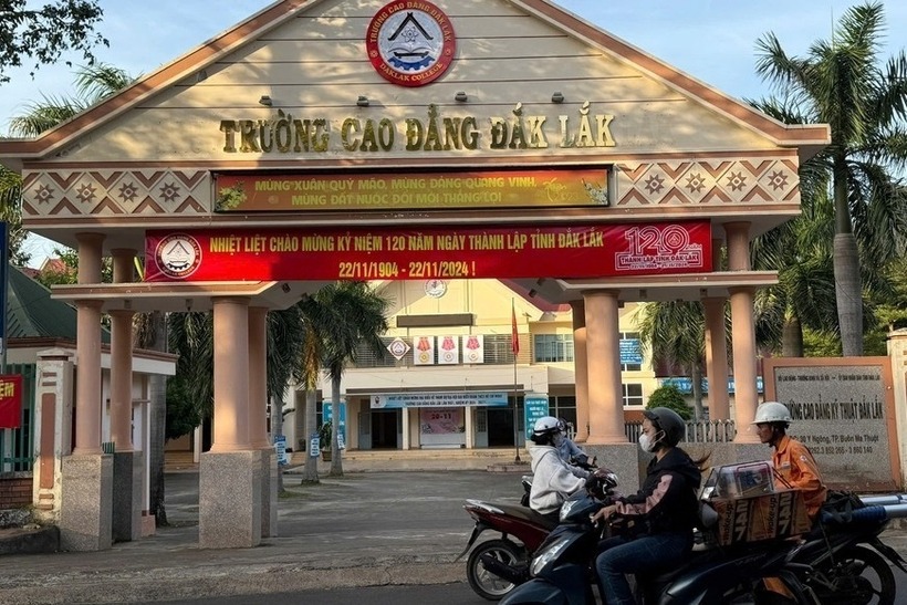 Trường Cao đẳng Đắk Lắk nơi xảy ra vụ việc. Ảnh: Vietnamnet
