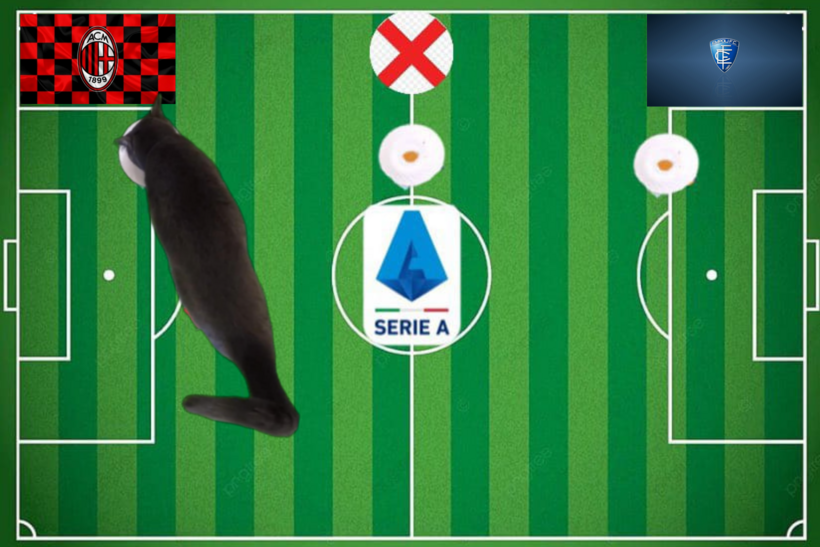 Mèo tiên tri dự đoán kết quả trận AC Milan vs Empoli