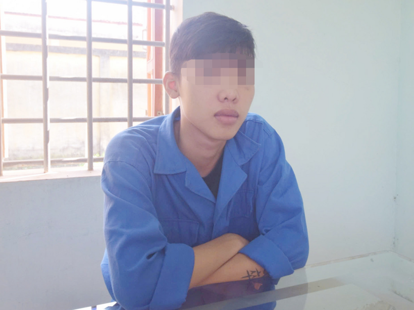Bị can V. tại cơ quan điều tra. Ảnh: VietNamNet