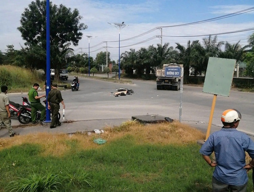 Hiện trường xảy ra vụ tai nạn. Ảnh: Báo Giao thông.