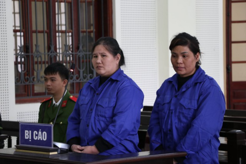Hai bị cáo tại phiên tòa. Ảnh: Gia Đình & Xã hội