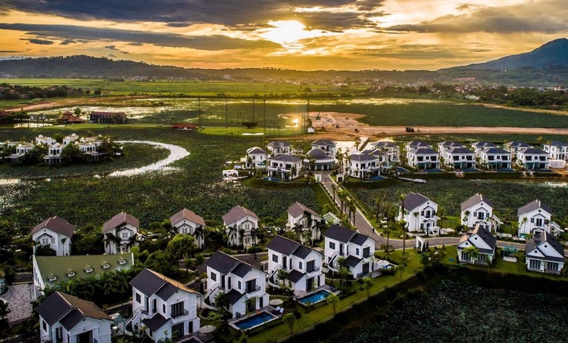 Một góc dự án khu du lịch, biệt thự sinh thái, nghỉ dưỡng Vườn Vua. Ảnh: VietNamnet