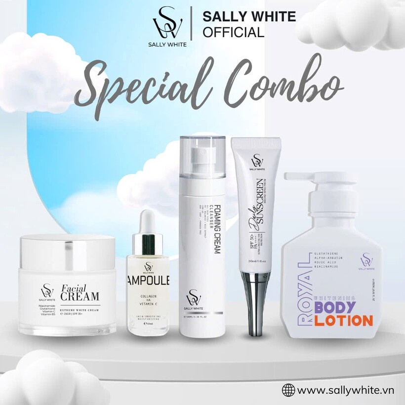 Mỹ phẩm Sally White chăm sóc sắc đẹp hiệu quả cho phụ nữ Việt
