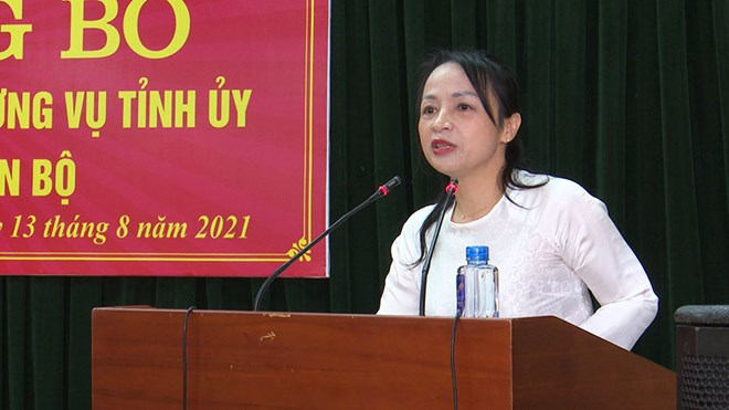 Bí thư Thị ủy Cửa Lò Phạm Thị Hồng Toan bị kỷ luật khiển trách. Ảnh: Lao Động