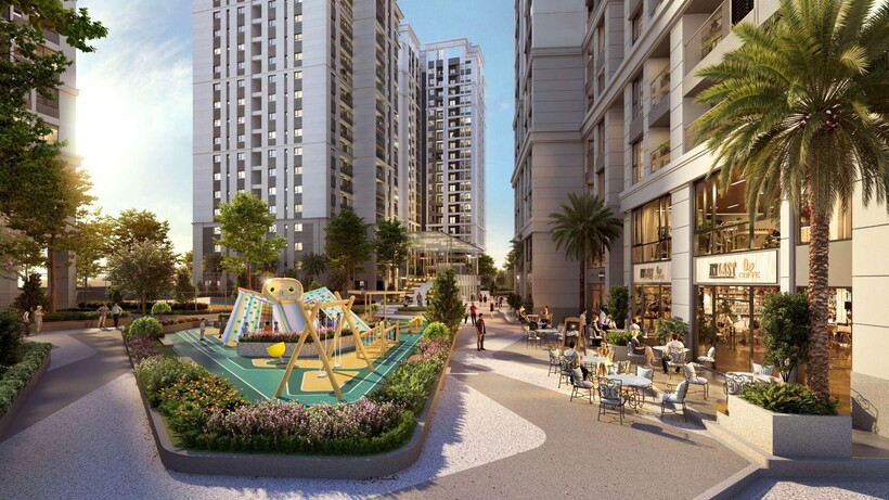 Các không gian tiện ích được thiết kế khoa học, nhằm đem lại sự thuận tiện và kết nối cho các thành viên trong gia đình tại nội khu Gem Park Nguồn: N.H.O