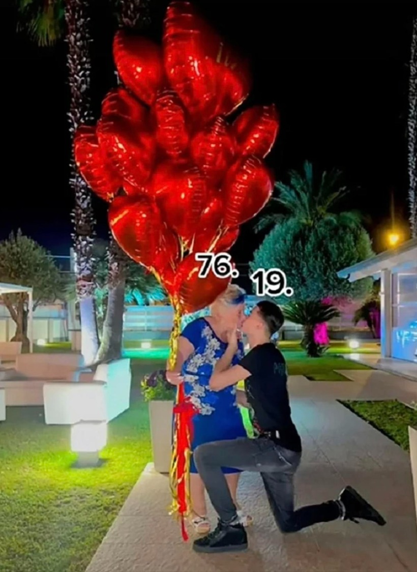 Giuseppe, chàng trai 19 tuổi, đã tuyên bố đính hôn với “người bạn tâm giao” 76 tuổi của mình. Ảnh: Saostar.
