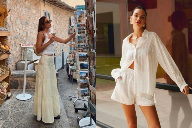 Với những cô nàng dáng quả táo, việc lựa chọn chất liệu mềm mại, có độ rũ như vải len, vải cotton hoặc vải lanh.