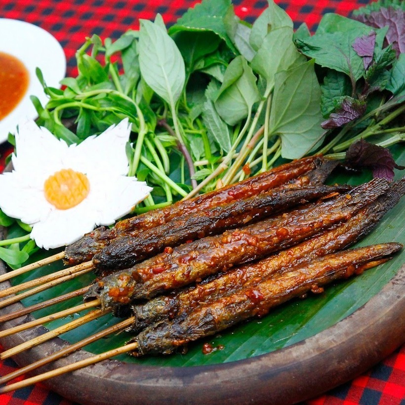 Món cá thòi lòi nướng muối ớt là được yêu thích. Ảnh sưu tầm.