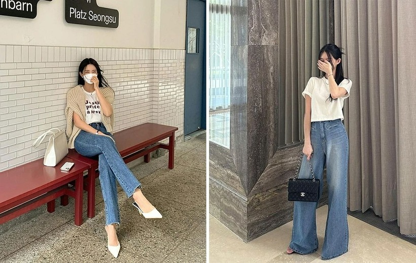 Đây là một outfit đơn giản hầu như ai cũng có trong tủ đồ.