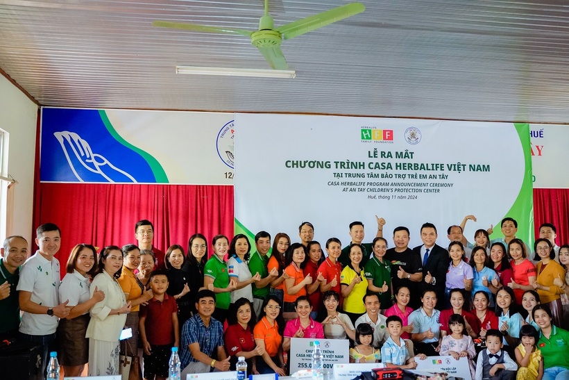 Lễ ra mắt Chương trình Casa Herbalife Việt Nam tại Cơ sở Bảo trợ Trẻ em An Tây (TP.Huế)