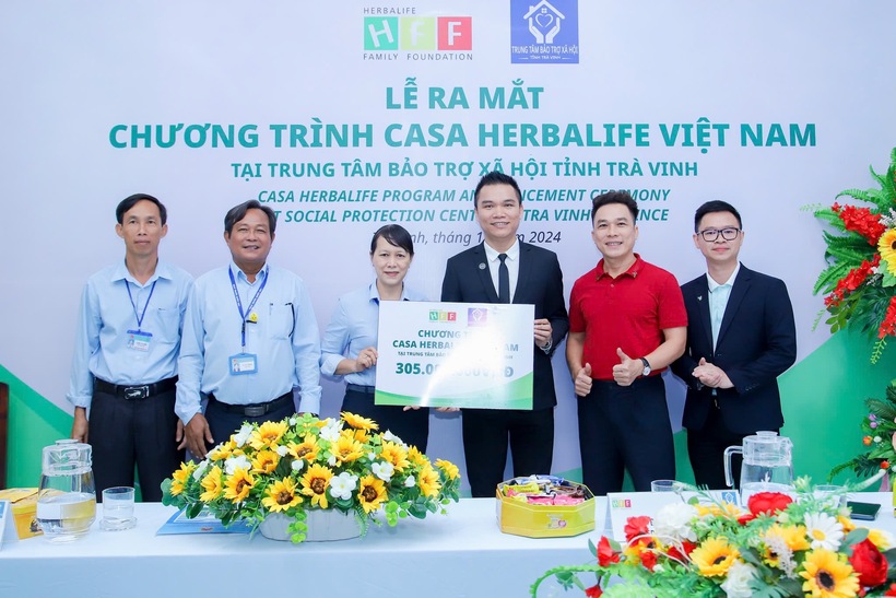 Lễ ra mắt Chương trình Casa Herbalife Việt Nam tại Trung tâm Bảo trợ Xã hội tỉnh Trà Vinh