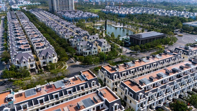 Một góc dự án biệt thự, liền kề phía Tây Hà Nội. (Ảnh: VNE)