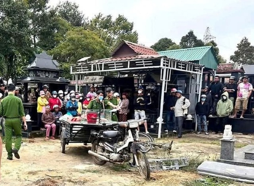 Hiện trường vụ việc. Ảnh: Người lao động