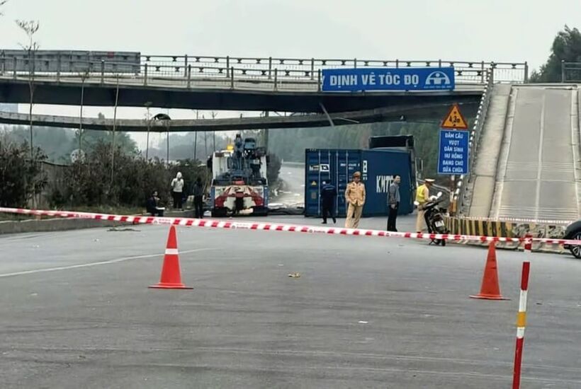 Hiện trường xảy ra vụ tai nạn. Ảnh: VTC News.