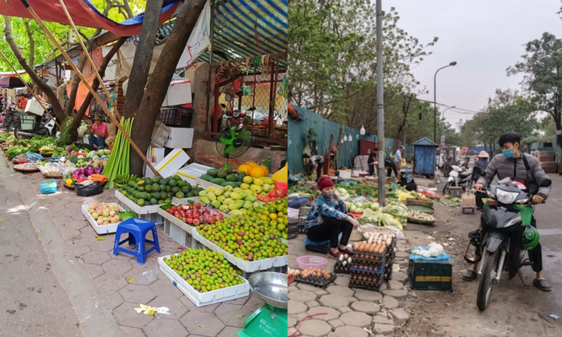 Trên địa bàn thành phố Hà Nội có rất nhiều chợ cóc, chợ tự phát, gây mất mỹ quan đô thih, lấn chiếm lòng lề đường.