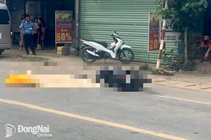 Hiện trường xảy ra vụ tai nạn. Ảnh: Báo Đồng Nai.