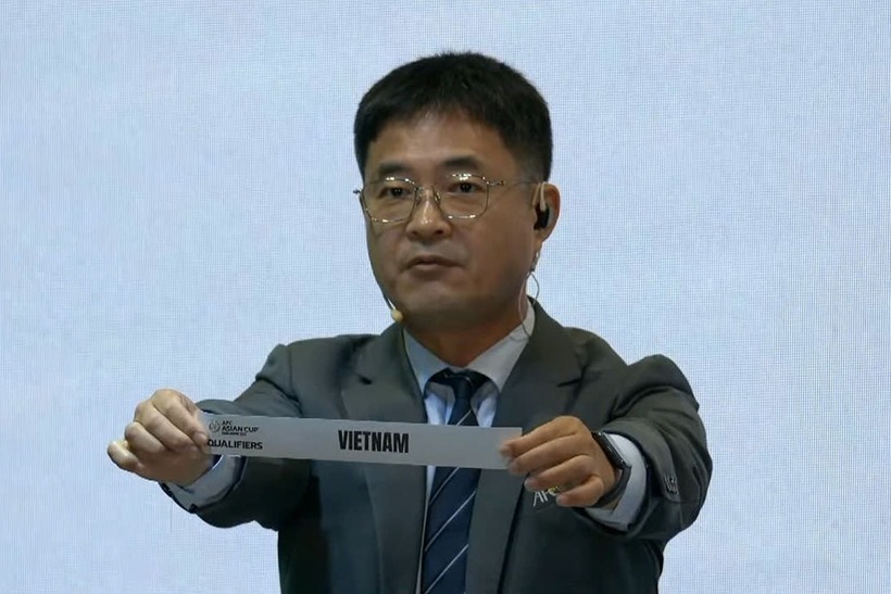 Tuyển Việt Nam nằm ở bảng F vòng loại cuối Asian Cup 2027, cùng các đội Malaysia, Nepal và Lào. Ảnh: Lao Động