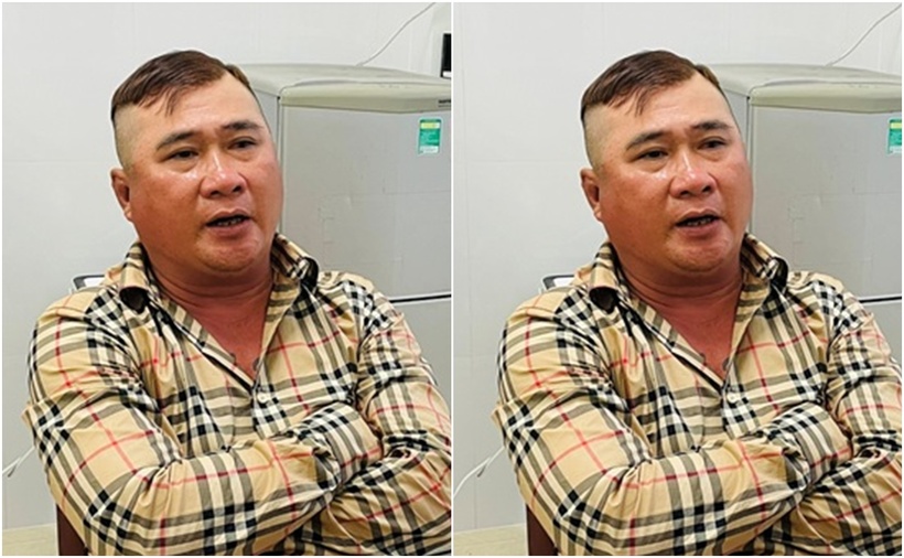 Đối tượng Võ Hoàng Hiếu (Hiếu xì-po) tại cơ quan công an. (Ảnh: Công an)