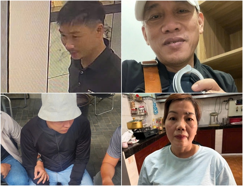 Các đối tượng bị bắt giữ. (Ảnh: Công an)