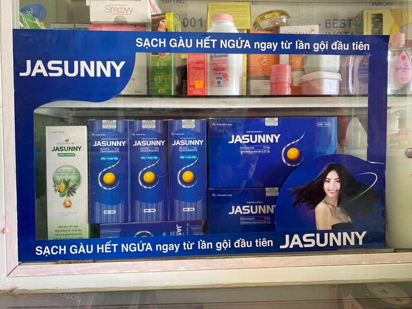 Jasunny là dầu gội trị gàu bán chạy nhất tại 16.000 nhà thuốc trên toàn quốc