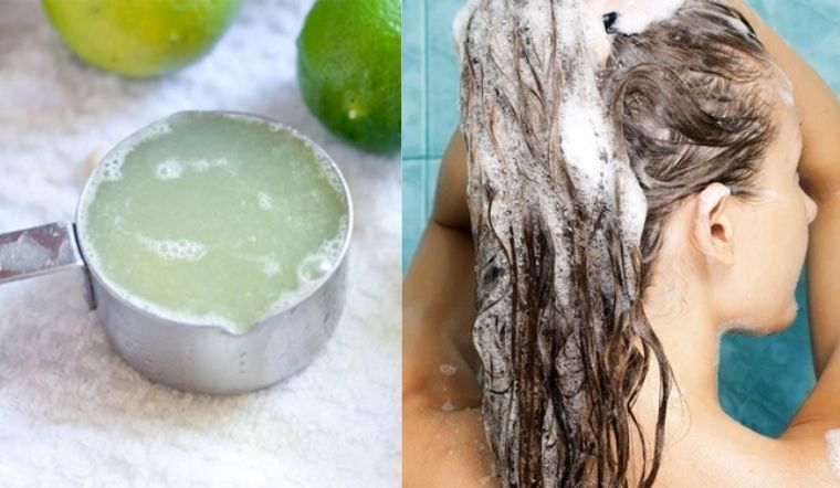 Gội đầu với chanh là cách trị gàu tại nhà dễ làm