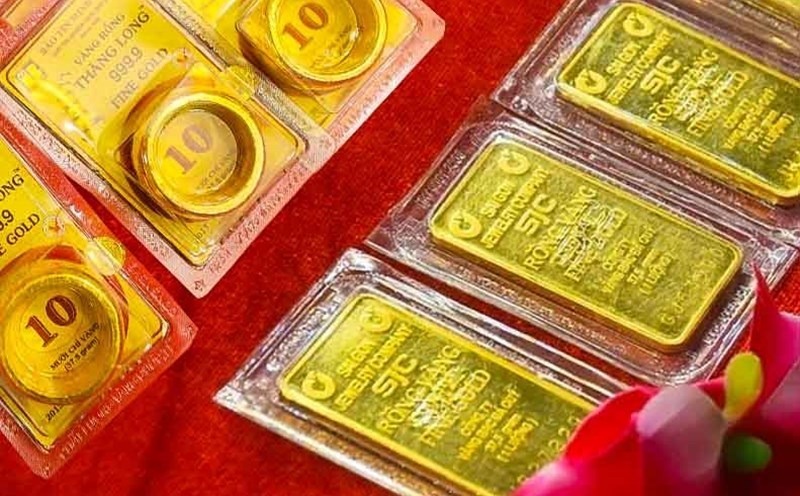 Thị trường vàng trong nước tăng giá mạnh trong ngày 2/10. Ảnh: Lao động