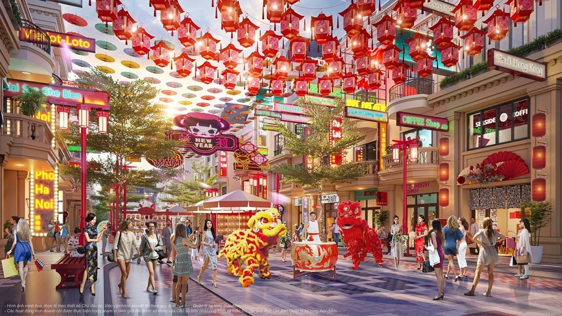 Mô hình phố hội giao thương hứa hẹn sẽ trở thành tâm điểm ăn chơi, mua sắm nhộn nhịp tại Móng Cái