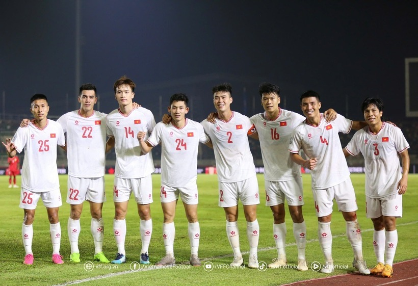Hoàng Đức tự nhận mình chơi chưa tốt, quyết thắng Indonesia trên sân nhà. Ảnh: VFF.