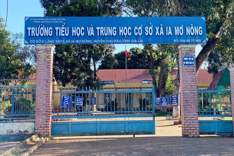 Trường Tiểu học và Trung học cơ sở xã Ia Mơ Nông. Ảnh: Dân trí