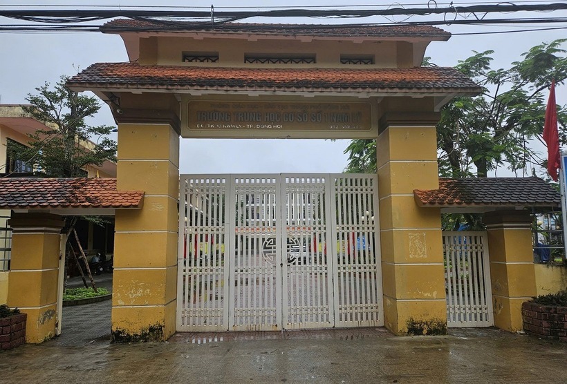 Trường THCS số 1 Nam Lý, phường Nam Lý, TP Đồng Hới, Quảng Bình. Ảnh: Vietnamnet.