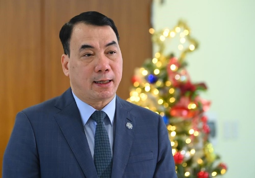 TS Nguyễn Ngô Quang đánh giá cao dự án nghiên cứu VISTA-1 giữa BVĐK Tâm Anh và các nhà khoa học Mỹ. Ảnh: Việt Linh