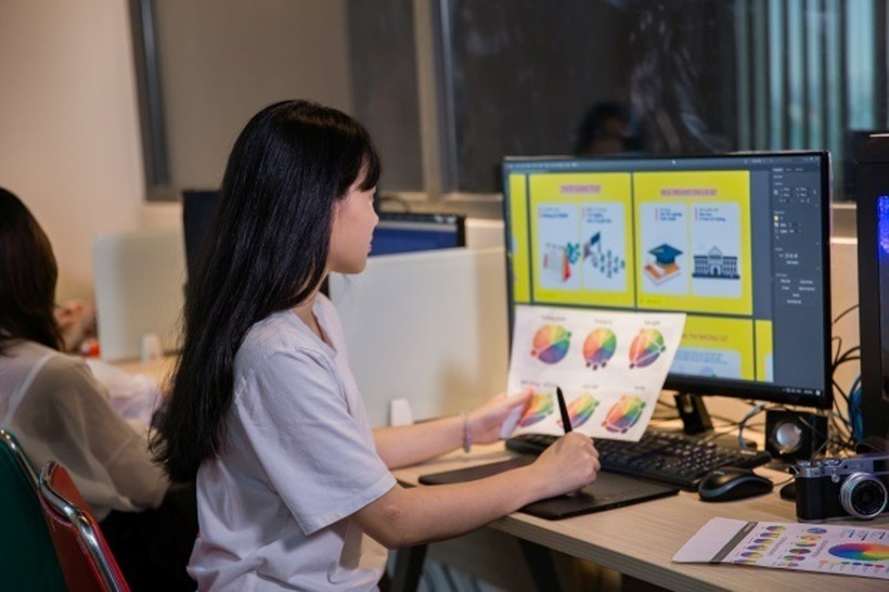 Ngành Nghệ thuật số, sự kết hợp giữa nghệ thuật truyền thống và công nghệ kỹ thuật số, ngày càng chứng tỏ vai trò quan trọng trong hệ thống giáo dục đại học Việt Nam. Ảnh minh họa