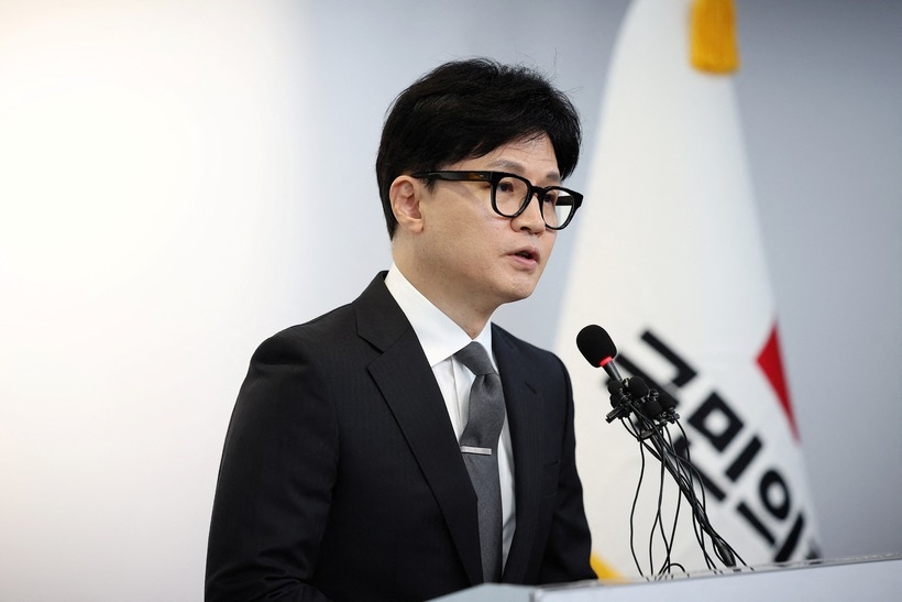 Lãnh đạo đảng Quyền lực Nhân dân Hàn Quốc Han Dong-hoon. Ảnh: Reuters