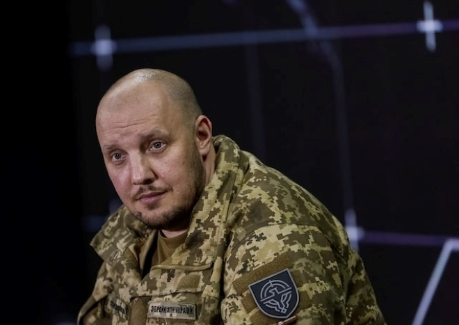 Người đứng đầu lực lượng máy bay không người lái Ukraine Vadym Sukharevskyi. Ảnh: Reuters