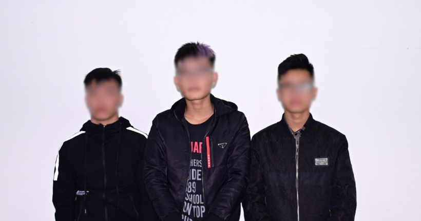 Cơ quan CSĐT Công an huyện An Dương, Hải Phòng tạm giữ Phan Văn Minh, Hoàng Minh Cường và Dương Đức Đạt cùng về hành vi giết người. (Ảnh: Công an Hải Phòng)