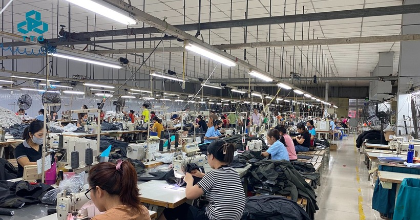Tính đến cuối năm 2023, May Thanh Trì có 188 lao động. Ảnh: TTG.