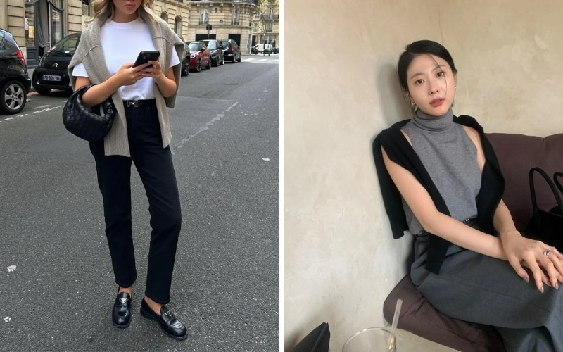 Ưu tiên chọn khăn len mềm mại, có độ rũ, không quá dày để tạo cảm giác thoải mái khi mặc.