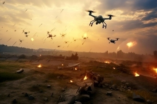 Nga - Ukraine đồng loạt dội lửa bằng "bầy chim sắt" vào lãnh thổ đối phương. Ảnh: Freepik