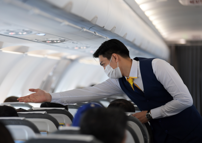 Thời gian đào tạo tiếp viên hàng không hiện nay dao động từ 1 - 1,5 năm. Ảnh minh họa