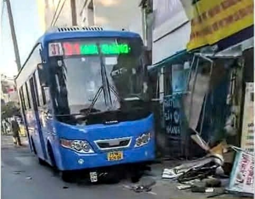 Hiện trường xảy ra vụ tai nạn. Ảnh: Báo Giao thông.