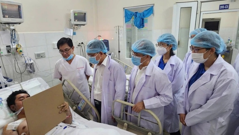 Sức khỏe các nạn nhân vụ cháy nhà ở quận Tân Bình đều tiến triển tốt. Ảnh: Pháp luật TP.HCM