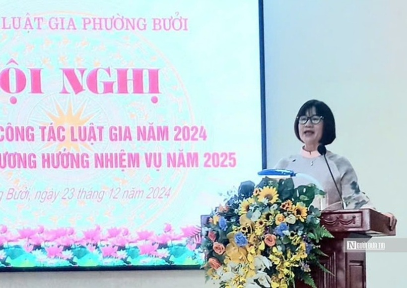 Bà Phan Thị Thúy Nga – Ủy viên Ban thường vụ Hội luật gia quận Tây Hồ, Chi hội trưởng Chi Hội Luật gia phường Bưởi.