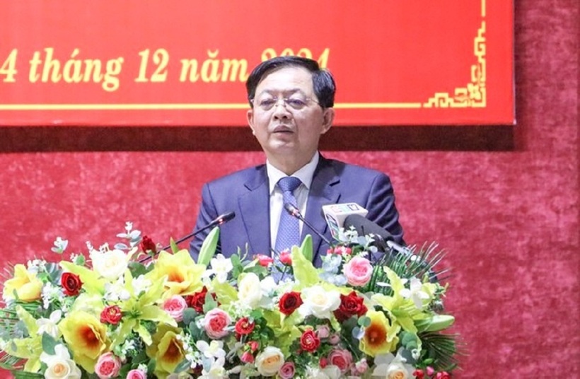 Ông Hồ Quốc Dũng phát biểu tại hội nghị. Ảnh: Tiền Phong