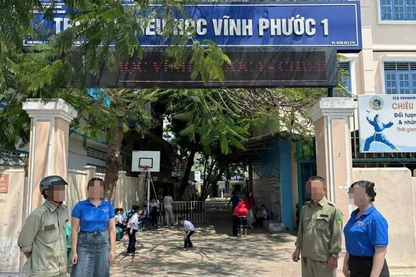 Trường tiểu học Vĩnh Phước 1 nơi xảy ra vụ việc. (Ảnh: Dân trí)